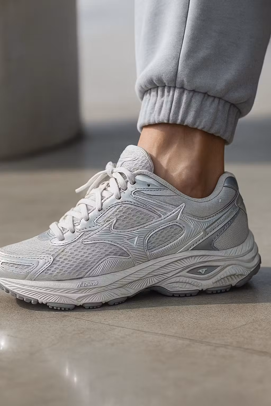 Mizuno Racer S 'White Metallic Silver' D1GH223518 Mizuno Racer S 'White Metallic Silver' D1GH223518